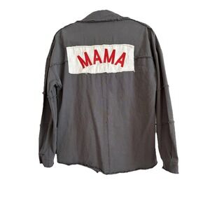 Unbranded‎ MAMA Jacket SHACKET Medium Oversized Shirt FESTIVAL Grunge Slouch